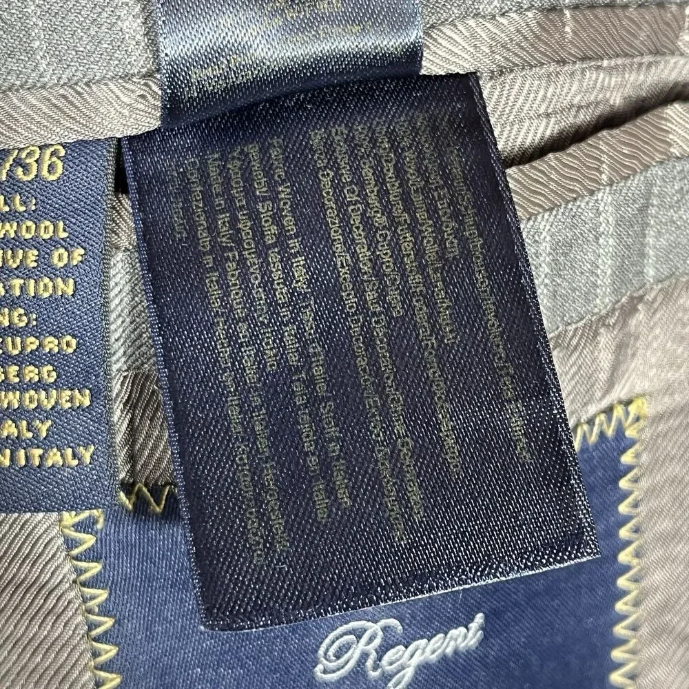 Brooks Brothers 1818 Regent Blazer 42L Vitale Barberis Canonico Italy Wool Gray